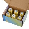 Simthread 6 Gold Metallic Embroidery Machine Thread 500M(550Y) for Embroidery and Decorative Sewing