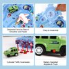 Puzzle Racer Kids Car Track Set Puzzle Racer Car Track Set with Vehicle & Puzzle Board for Kids Ages 3+ (4 Style & 4 Vehicle)