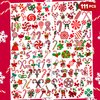 111 PCS Christmas Candy Cane Birthday Party Decorations Favors Supplies Decor Christmas Sweet Candy Red and White Xmas Temporary Tattoos Stickers Gifts For Girls Boys Classroom School Prizes Reward