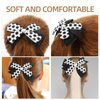 Healeved 4PCS Soccer Hair Bows Soccer Hair Ties Elastic Soccer Hair Scrunchies Soccer Hair Bands Soccer Sports Hair Bow Soccer Hair Accessories for Girls