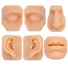 Ultrassist Soft Silicone Nose Model for Practicing Suture, Silicone Flexible Model for Jewelry Display, Rubber Nose for Teaching Instructions