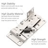 Chibery 2 Pack Tip Out Tray Hinges, Scissor Hinges for Kitchen Sink or Bathroom Cabinet Organizer, Sink Front Drawer, Compatible Both Face Frame ＆ Frameless - Nickel Plated Steel