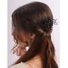 BERYUAN Black Crystal Rhinestone Hair Comb Full Crystal Rhinestone Hair Side Comb Sexy Balck Rhinestone Wedding Headpiece Wedding Crystal Rhinestone Handmade Comb for Women Girls