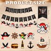 MARFOREVER Pirate Birthday Party Decorations, Pirate Birthday Party Hanging Swirl Banner Decorations, Pirate Birthday Decorations for Men, Boys, Kids Pirate Themed Party Supplies
