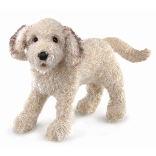 Folkmanis Labradoodle Hand Puppet, One Size, Multi, White