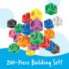 Learning Resources MathLink Cubes Big Builders - Set of 200 Cubes, Ages 5+, Develops Early Math Skills, STEM Toys, Math Games for Kids, Math Cubes for Kids,Stocking Stuffers