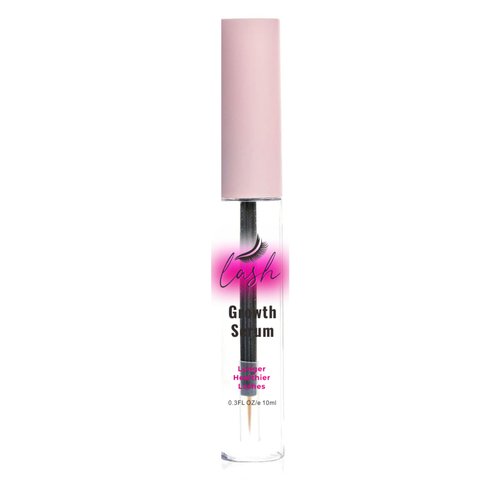 Lash Serum Label Mascara Tube Sticker for Castor Oil Cosmetic Bottle Roller Wrapper DIY Eyelash Serum Packaging (Lash Serum Black Pink)