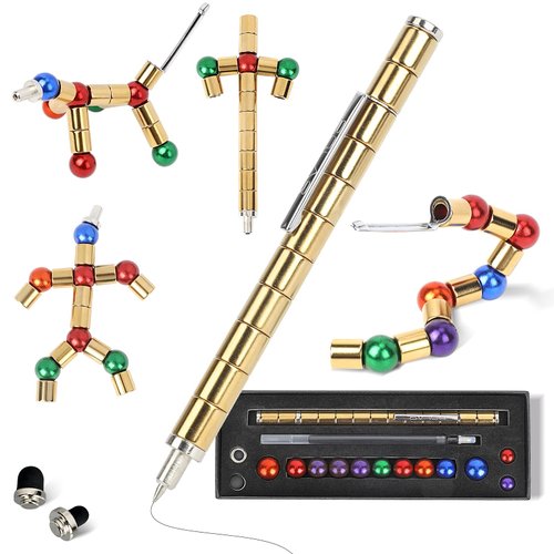 Magnetic Pen, Fidget Pen Toy,Decompression Magnetic Fidget Toy Pen Gifts,Gift for Teenage Boys/Girls，Toy for Ages 3-8，Novelty Toy Gift for Kids or Friends