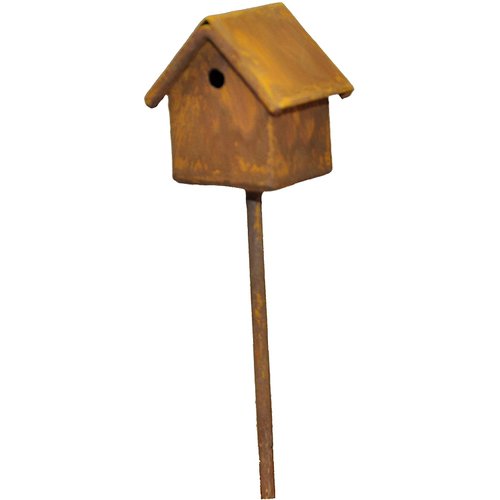G & F Products MiniGardenn 10020 Fairy Garden Miniature Bird House Pick