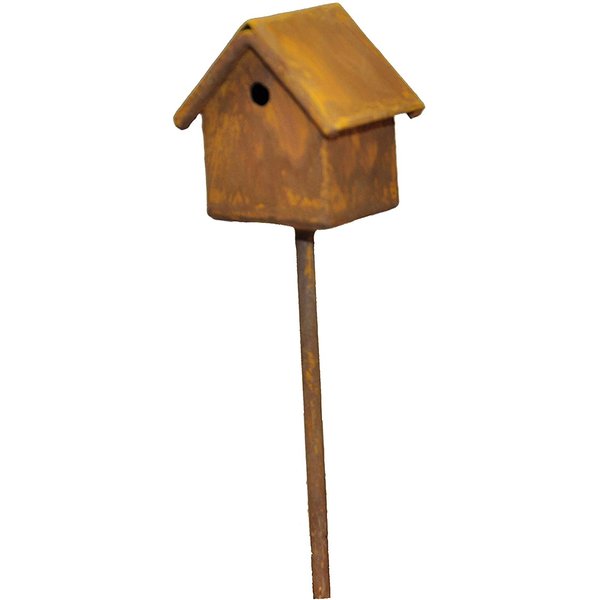 G & F Products MiniGardenn 10020 Fairy Garden Miniature Bird House Pick