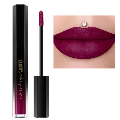 HOOMUSS Mulberry Lipstick Long Lasting, Matte Liquid Lipsticks for Women Non Transfer Smudgeproof...