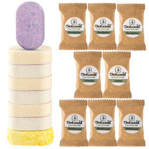 DoGood Foaming Hand Soap Refills - Eco-Concious Foaming Hand Soap Refill Tablets, Foaming Hand Soap Tablets, Lemon, Lavender, Eucalyptus, Sandalwood (8 Pack)