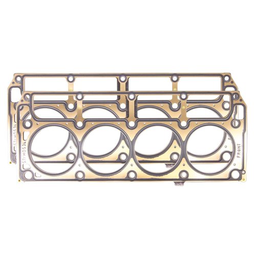 General Motors GM Performance Parts Cylinder Head Gasket, 3.920 in Bore, 0.051 in Compression Thickness, Multi-Layered Steel, LS1 / LS6, GM LS-Series, Pair