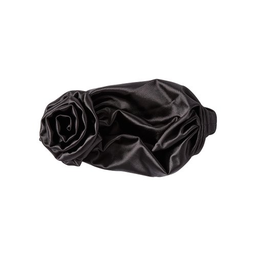 KISS COLORS & CARE Top Knot Pre-Tied Turban - Black - Stylish, Stretchy & Soft For Sleeping, Maximum Hair Protection, Minimizes Breakage, Comfortable for All Types of Hair