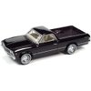 1967 Chevy El Camino Royal Plum Metallic Classic Gold Collection Series Limited Edition to 11364 Pieces Worldwide 1/64 Diecast Model Car by Johnny Lightning JLCG028-JLSP225A