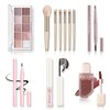 All in One Makeup Kit - Makeup Set for Women, Girls & Teens, Include 10 Colors Eyeshadow Palette, Lip Gloss, Eyebrow & Eyeliner Pencil, Waterproof Mascara, 6 Pcs Makeup Brushes (Morandi Pink)