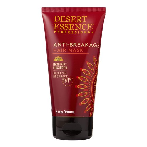 Desert Essence Anti-breakage Hair Mask - 5.1 Fl Oz - Maxi Hair Plus Biotin - Hair Moisturizer - Essential Enriched Vitamins - Promotes Breakage Reduction - Salon Professional Formula