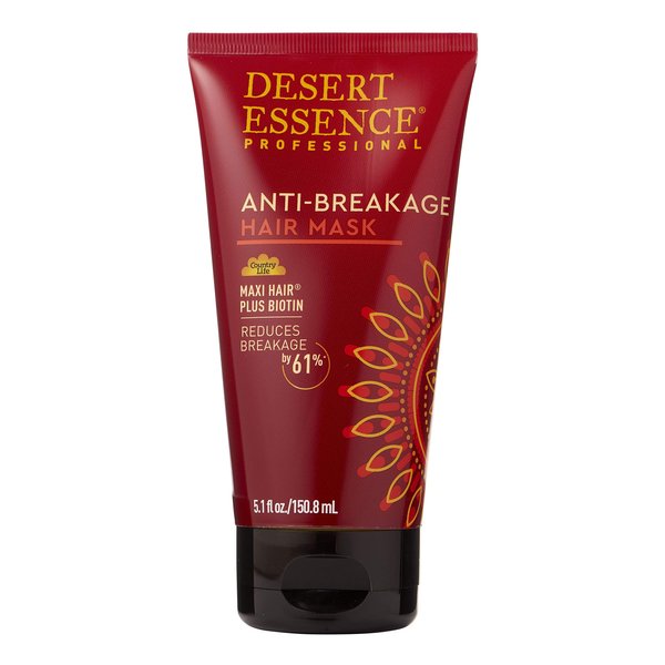 Desert Essence Anti-breakage Hair Mask - 5.1 Fl Oz - Maxi Hair Plus Biotin - Hair Moisturizer - Essential Enriched Vitamins - Promotes Breakage Reduction - Salon Professional Formula