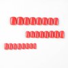 Extra Short Press on Nails Square Fake Nails with Nail Glue Red False Nails with Artificial Glossy Designs Acrylic Square Nails Full Cover Stick on Nails for Women Nail Decorations