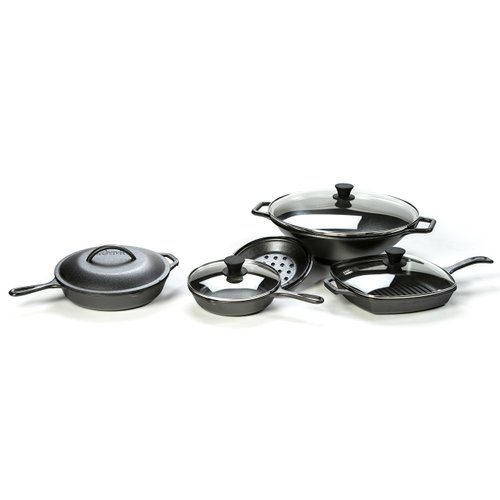 Lodge Round Tempered Glass Lid - Versatile Glass Lid for 8 Inch Skillets and Pans - Dishwasher Safe and Oven Safe up to 400°- 8 Inch