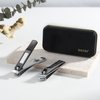 BEZOX Fingernail Clipper - Stylish Nail Cutters for Men and Women, Corta uñas Ingrown Nail Clipper - Travel Nail Trimmer with Tin Case