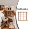 POPETPOP Dollhouse Windows- 1: 12 Scale Miniature Dollhouse Furniture Window Frame Model Dollhouse Furniture DIY Dollhouse Bedroom Accessories