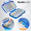 Travel Pill Organizer - Moisture Proof Pill Holder Daily Medicine Organizer Box Small Pill Case for Vitamin Supplement Pocket Pharmacy with Labels Pill Box for Purse Cute Pill Container 7 Compartments