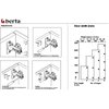 Berta (2 Pieces) Inset Soft Close Frameless Hinges, 110 Degree 6-Ways 3-Cam Adjustment Concealed Kitchen Cabinet Hinges (2 Pieces)