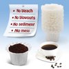 Irmidi Disposable Coffee Filters 300 Count Paper Filter Compatible with Keurig Brewers Single Serve 1.0 and 2.0, Use with All Brands Resusable K Cup Filter