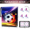 Soccer Card Binder 4 Pocket, Trading Card Binder with Sleeves, Sports Card Binder Collectible Trading Card Albums Fits 400 Cards with 50 Removable Sleeves