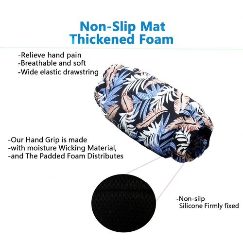 Walker Grip for Adult Soft Cushion Padding for Folding Rolling Universal pad Walker Padded Hand Grip Covers Walker Grips Soft Cushion Hand for Walking Universal Walker Hand Grip Covers 04