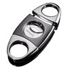 Cigar Cutter Guillotine Stainless Steel Double Blade, 23mm Max. Cigar Diameter Guillotine Cigar Cutter (Gun Color)