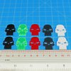 LITKO Skulls | Wound | Casualty | Death | Board Game | Role Play Game | Miniature Wargames | Compatible with Dungeons & Dragons, 40K | Pack of 10 (Varity Pack)