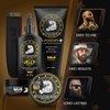 Bossman Complete Beard Kit - Men's Beard Oil Jelly, Fortify Shower Conditioner, Balm, Mustache Wax and Comb - Beard Softener, Growth, Care and Grooming Products Kit (Gold)