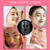 salbsever 200 Sheets Plastic Face Mask, Disposable Face Mask Facial Mask Set Spatula Transparent Moisturizing Face Mask Disposable Face Thin Facial Plastic Wrap Retention for Skin Care & DIY Spa Mask