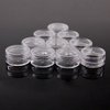 Onwon New 3 Gram 3ML Size Empty Clear Plastic Cosmetic Containers Jars Pot For Eye shadow Makeup Nail Powder Etc(50 PCS)