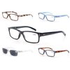 MODFANS 5-Pack Reading Glasses 1.0 Mens/Womens,Readers Comfort Spring Hinges,Sun Reader