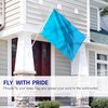 Anley Fly Breeze 3x5 Foot Solid Light Blue Flag - Vivid Color and Fade Proof - Canvas Header and Double Stitched - Plain Light Blue Flags Polyester with Brass Grommets 3 X 5 Ft