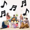 TONIFUL 20Pcs Music Note Balloons,Black Music Balloons Music Notes Party Decorations Music Themed Party Supplies Music Note Aluminum Foil Balloons For Birthday Baby Shower Celebrations Outdoor Party