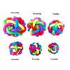 NANAOUS Nobbly Wiggle Ball Dog Toy 6 PC, Dog Pet Toys Colorful Interactive Ball with Bell, 6 Sizes Wiggle Toy Balls, Dog Ball Puppy Supply Interactive Dog Cat Ball