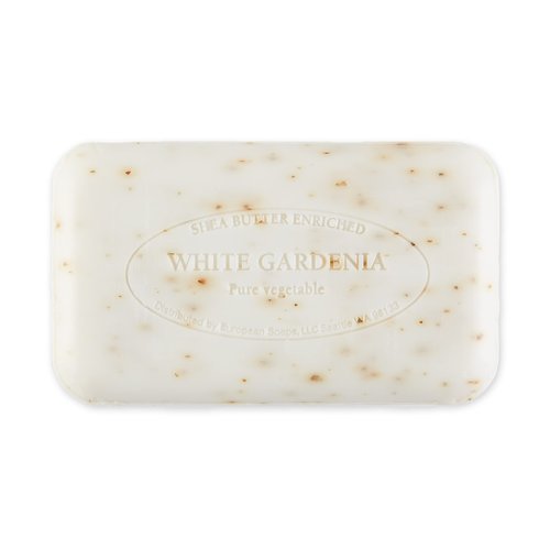 Pre de Provence Artisanal Soap Bar, Natural French Skincare, Enriched with Organic Shea Butter, Quad Milled for Rich, Smooth & Moisturizing Lather, White Gardenia, 5.3 Ounce