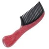 Onedor 100% Handmade Natural Violet Sandalwood With Buffalo Horn Hair Combs - Anti-Static Sandalwood Scent Natural Hair Detangler Wooden Combs (Wide Tooth)