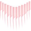 10 Pieces Rat Tail Comb Styling Carbon Heat Resistant Comb Anti Static Teasing Comb for Back Combing Root Teasing Adding Volume Evening Styling(Pink)