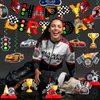 LARRAZABAL Race Car Birthday Party Decorations, Race Car Party Decorations Include Race Car Banner, Race Car Hanging Swirls and Honeycomb Centerpieces, Race Car Birthday Party Supplies