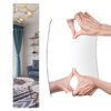 JEOYOO Wall Mirror Full Length, Cheap Over / on Door, Acrylic, shatterproof Mirrors for Home Gym, 8"X8"-4 Pcs, Workout Non Glass Mirrors for Bedroom, Kids