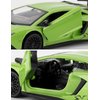 LOVEPOSELY 1:36 Scale Collectible 2015 Lambo LP750-4 SV Diecast Cars Models, Pull Back Vehicles Car Toy Birthday Gifts for Adult Kids Ages 3 + Year Old（Green）