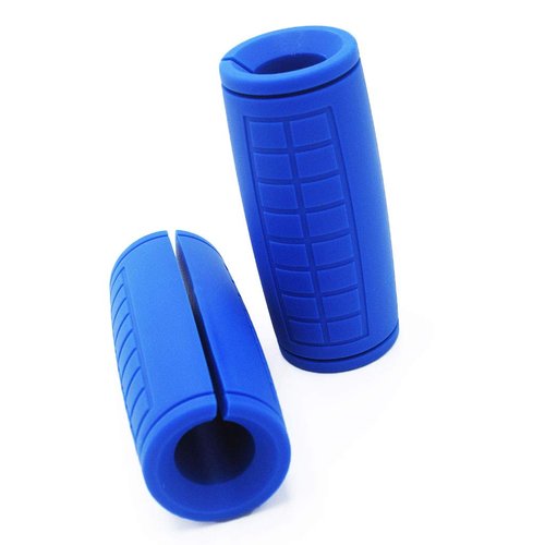 yuhqc Weight Bar Grips Fit Standard Barbell, Dumbell Handles, Thick Bar Training Adapter for Weightlifting & Cable Attachments Fitness Training Rope Grips for Body Arm Forearm Builder Strength(Blue)