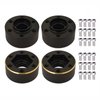 AMOGOT 4Pcs Brass Weights RC 12mm Hex Extended Wheel Hub Adapters for 1.9/2.2inch Beadlock Wheel Rim Widen Adapter Axial Scx10 90046 Trx4 Wraith Gen7 Gen8 D90 CC01 1/10 RC Crawler B(9mm)