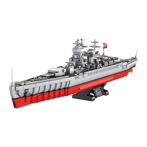 DAHONPA Deutschland Ship Military Building Blocks Kit, 1418 Pieces Bricks, STEM Toys for or Adult