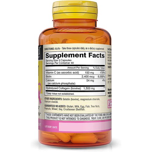 Mason Natural Collagen Plus Vitamin C, 1480 mg, 120 Capsules